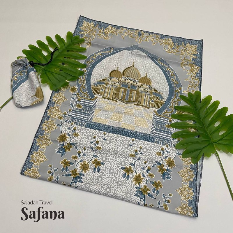 Sajadah  Sejadah Travel Safana PRIA Traveling Pouch Saku Lipat Ringan Premium Anti Air Anti Slip Anti Droplet