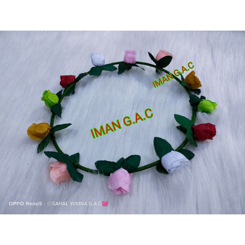 Bando mahkota bunga/bandana bunga/mahkota bunga