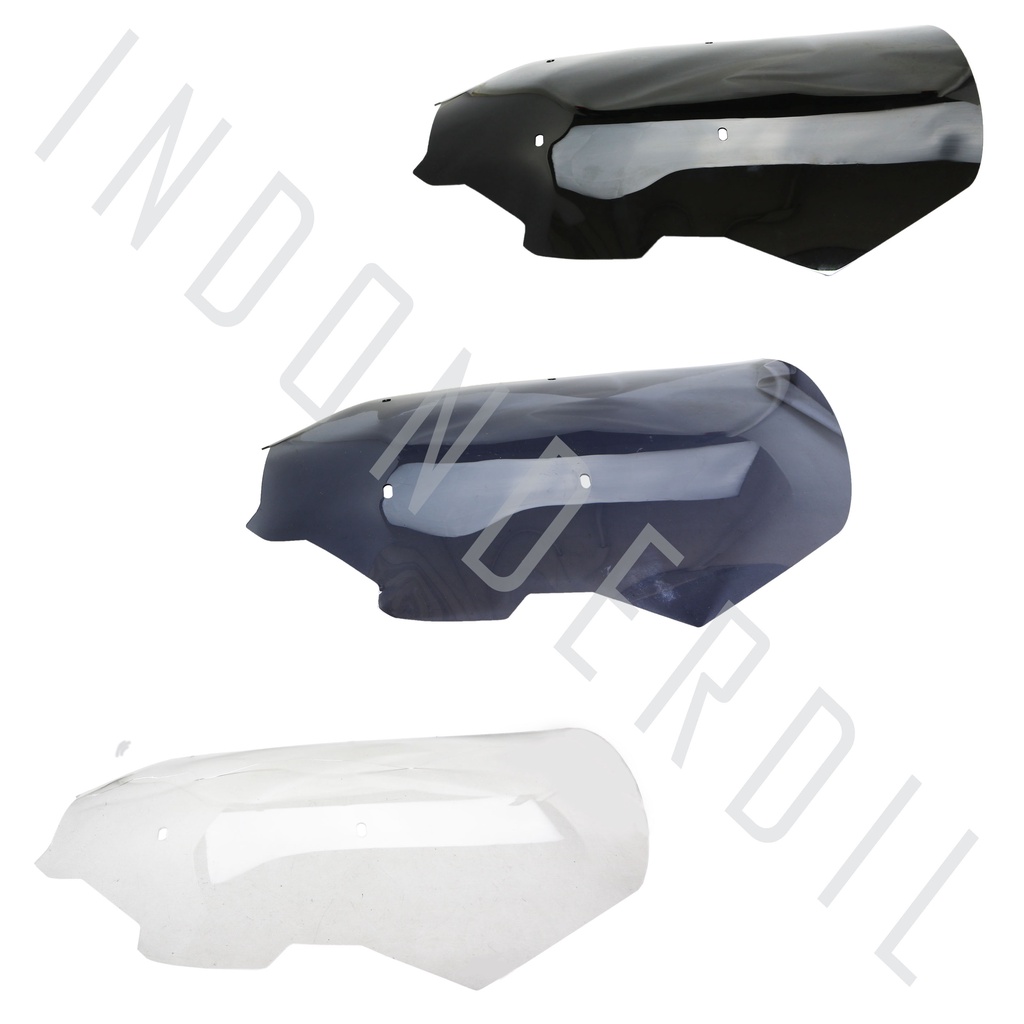 Visor-Windshield-Winsil-Winshild Variasi ADV 150 Hitam-Riben-Ribben-Bening-Transparan