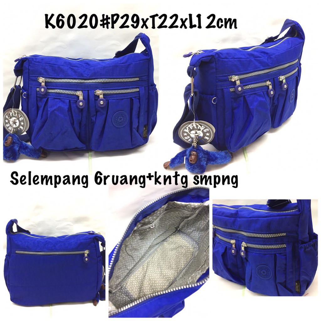 TAS SELEMPANG KIPLING K6020#6 RUANG#KTG SAMPING#IMPORT QUALITY