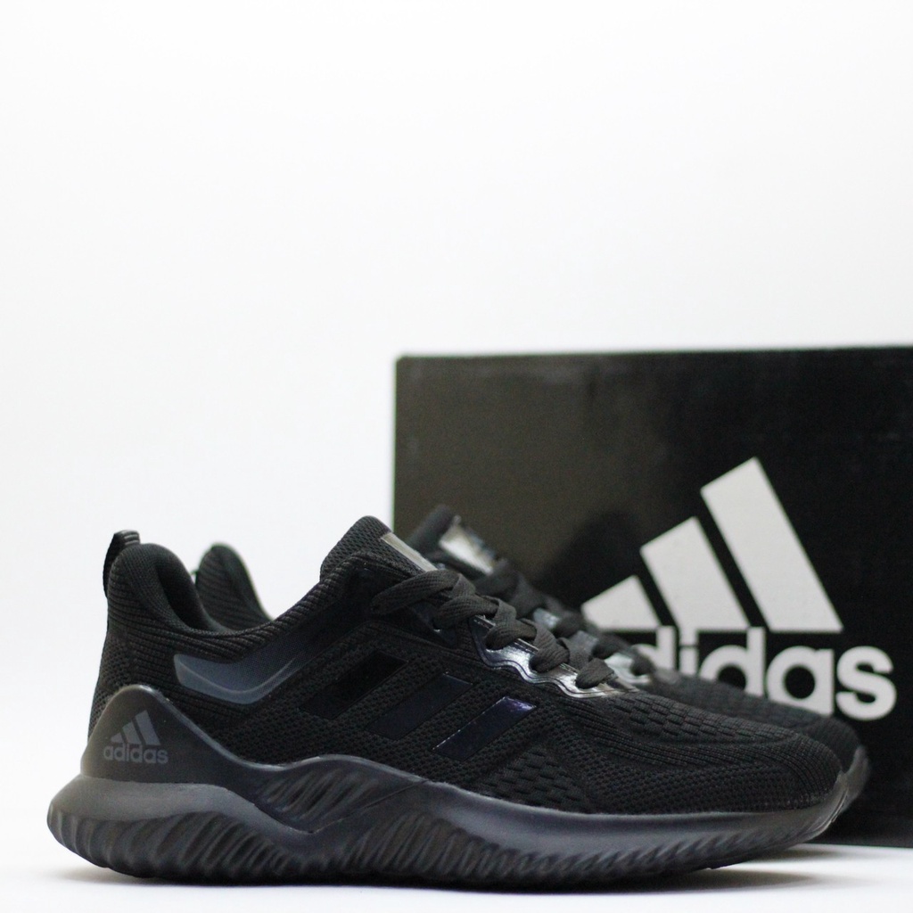 SEPATU ADIDAS ALPHABOUNCE SPORT SIZE 39-44 AD051 IMPORT PREMIUM MADE IN VIETNAM-HITAM