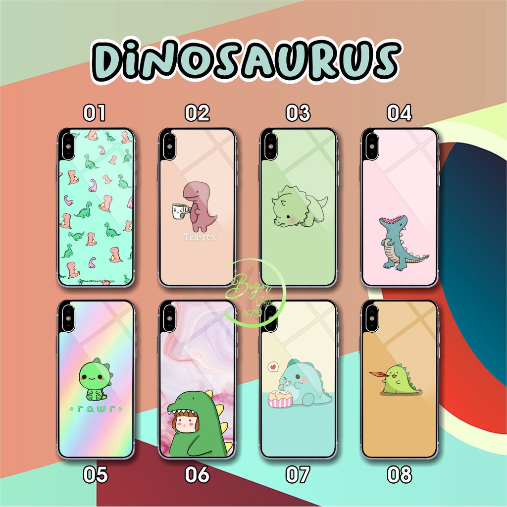 Hardcase 2D glossy DINOSAURUS XIAOMI REDMI NOTE 2 3 4 4X 5A 5 6 7 8 PRIME PRO A2 LITE 8 8 LITE BS46