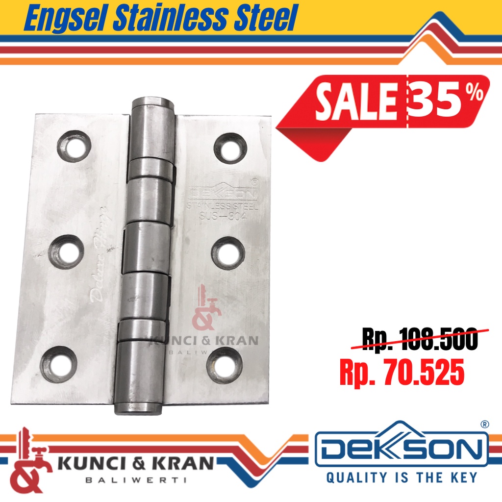 Jual Engsel Jendela Dekson Dekkson DELUXE X X MM B SSS Engsel Jendela Kayu Alumunium