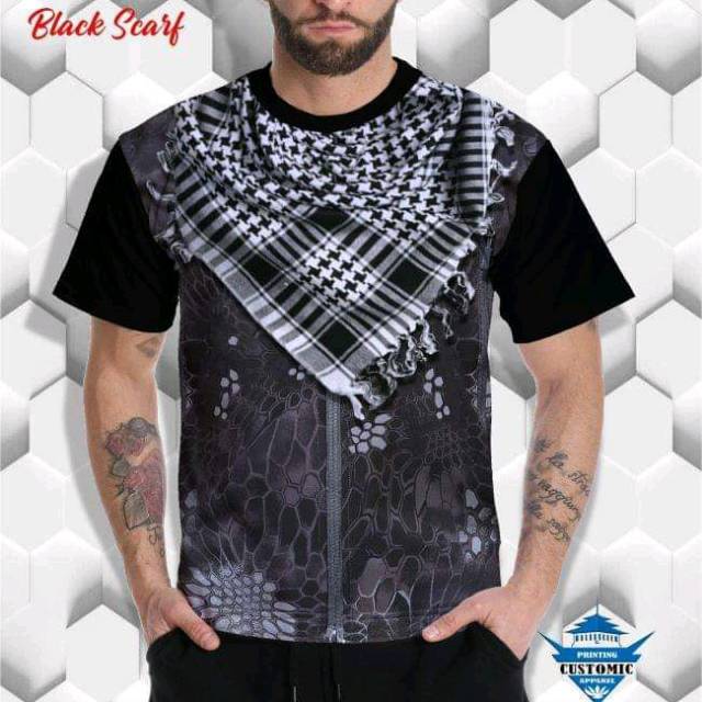 TERLARIS Kaos Sorban / Kaos 3D / Kaos Print / Kaos Sorban Motif / Kaos Sorban Cowok / Kaos Pria