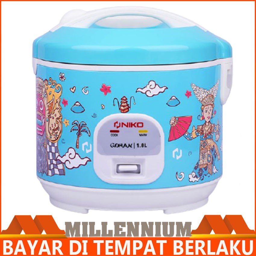 NIKO Rice Cooker Gohan 1.8 Liter Biru