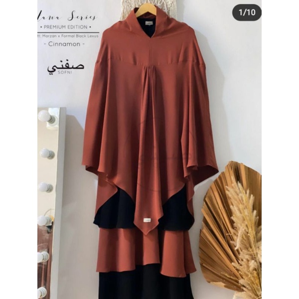 Preloved Gamis Dress saja Hawa Cinnamon M By Sofni