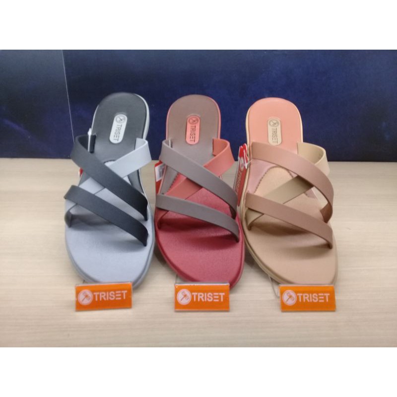 TRISET TF60126 SANDAL FLAT FULL KARET ORIGINAL