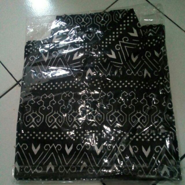 Kemeja Batik Pria Lengan Panjang Size M L Xl Xxl Bswart Batik Hrb026 Kenongo Hem Panjang Padi