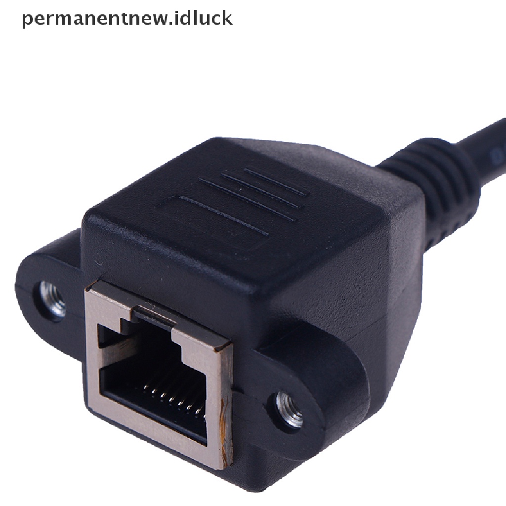 (luckypermanentnew) 1pc Kabel Extension RJ45 Male Ke Female Untuk Jaringan LAN Ethernet