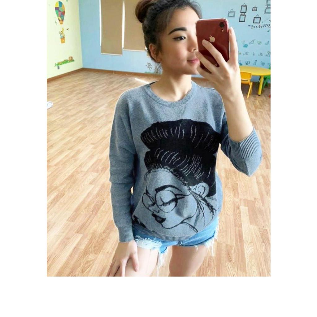 REVA | Atasan Wanita | Rajut Komputer Premium Tebal & Lembut Rajut Import