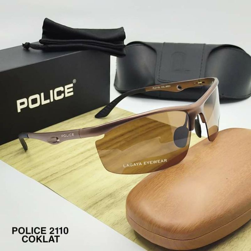 kacamata POLICE ORIGINAL FRAME TITANIUM LENSA POLARIZED TERBARU