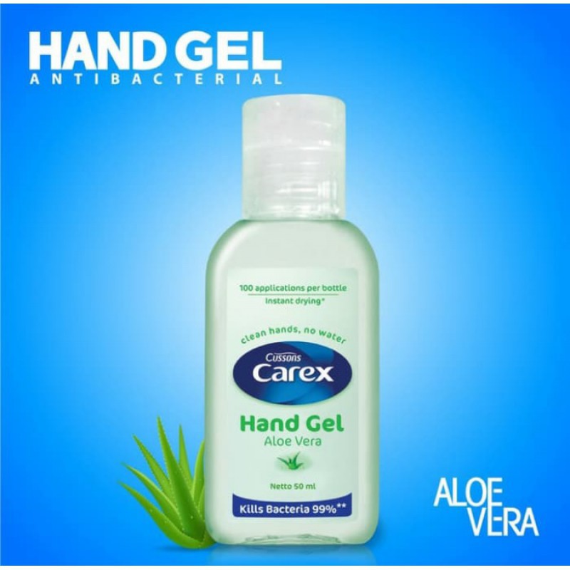 Cussons Carex Hand Sanitizer Gel Antibacterial 50ml