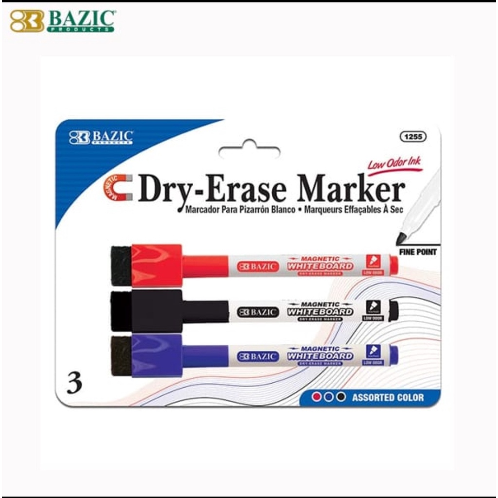 

spidol whiteboard bazic 3 warna kecil ada 2 varian warna