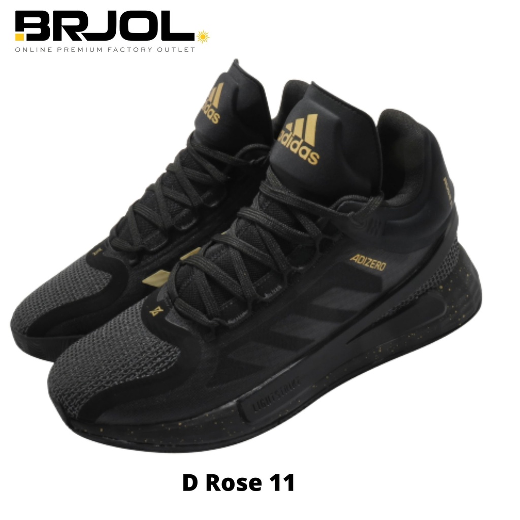 SEPATU BASKET WANITA ORIGINAL ADIDAS D Rose 11WOMEN FZ1544 FULL BLACK