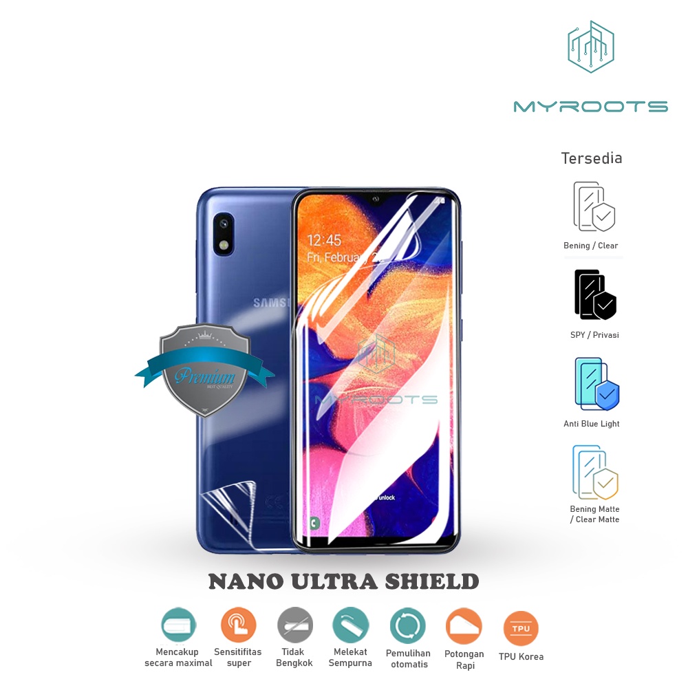 Anti Gores Jelly Hydrogel For Samsung A10s - A10 - Full Depan Belakang Anti Shock Screen Guard Protector