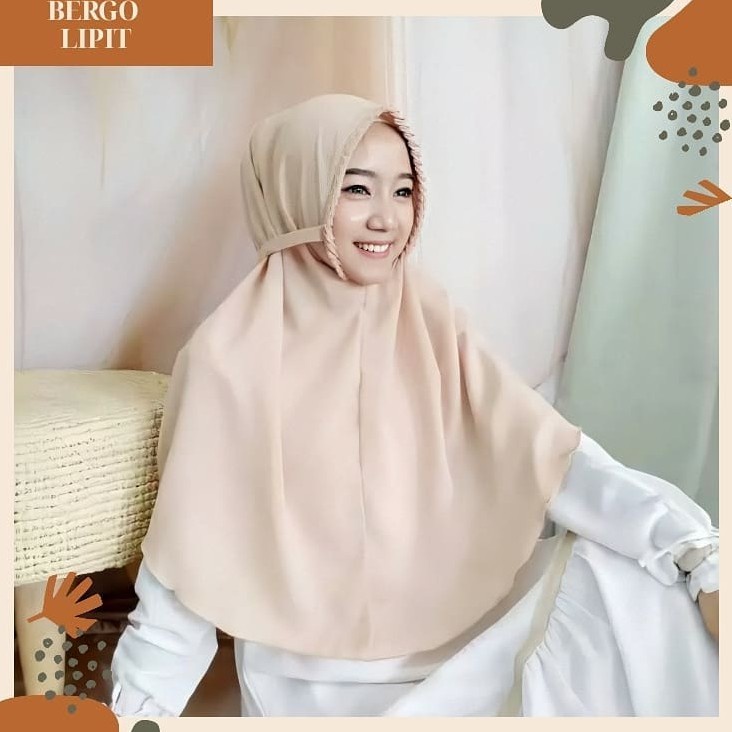 JILBAB INSTAN BERGO MARYAM LIPIT KCB