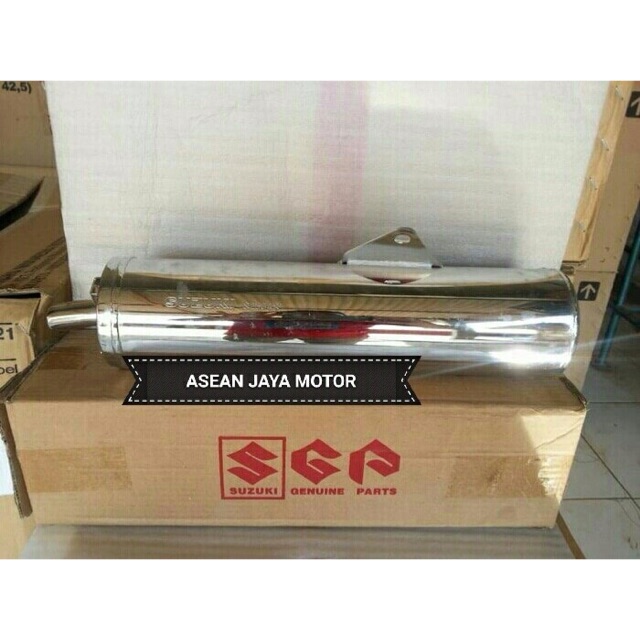 SILINCER KNALPOT SATRIA FU 150 TH 2009-2014, 14310B25340N000 ORI SUZUKI