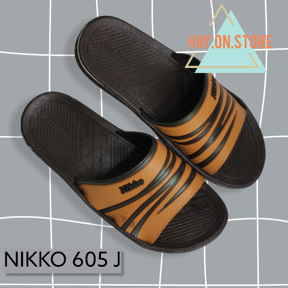 NK 605 J - 38-42 SANDAL SELOP PRIA 605 (J) SANDAL PRIA MURAH SURABAYA bukan nikko 8151 8151 att walker new era