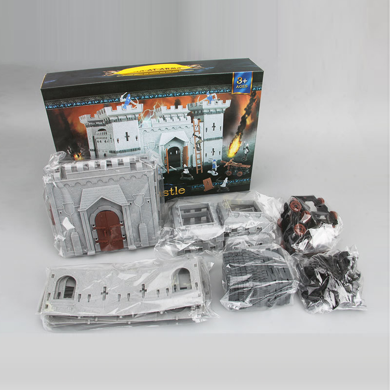 Set Mainan Action Figure Model Istana Tentara UK Medieval Statis Untuk Edukasi Anak