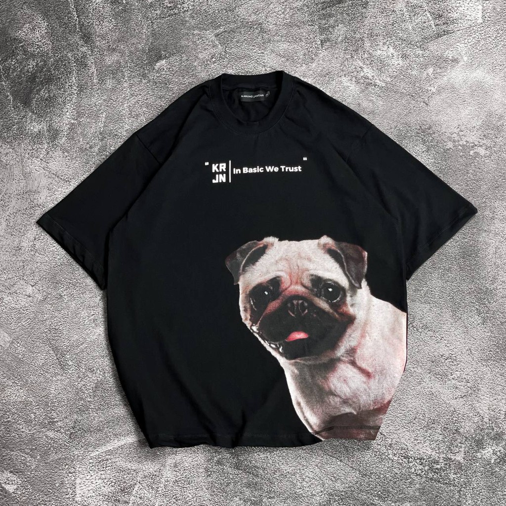 [Oversize] BAJU KAOS OVERSIZE / OVERSIZE T-SHIRT &quot;pug&quot;