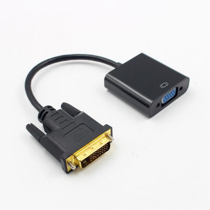 Konverter DVI D Dual Link to VGA Full HD