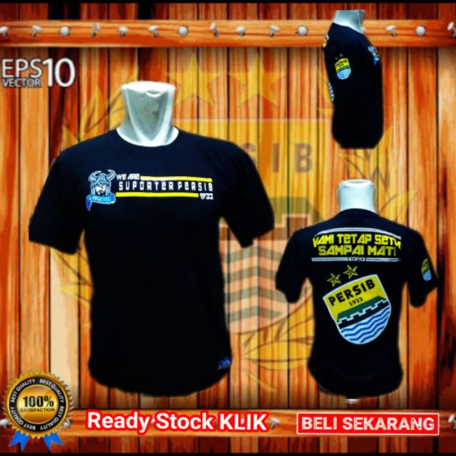 TERLARISS baju Persib we are suporter Viking biru hitam murah pria wanita