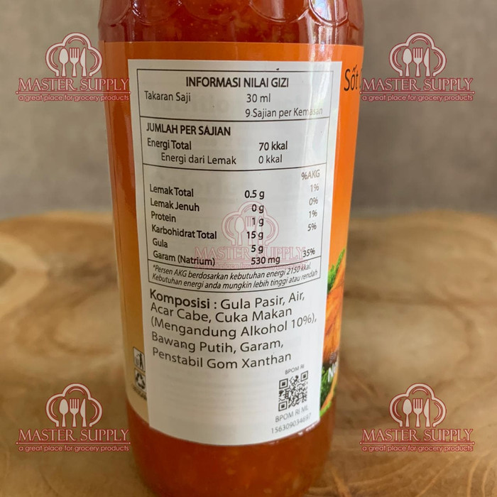 

Ready- Mae Ploy Sweet Chilli 280 Ml / Sambal Pedas Manis Thailand