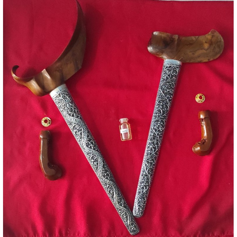 Warangka Keris Kayu Jati pendok tebal klasik