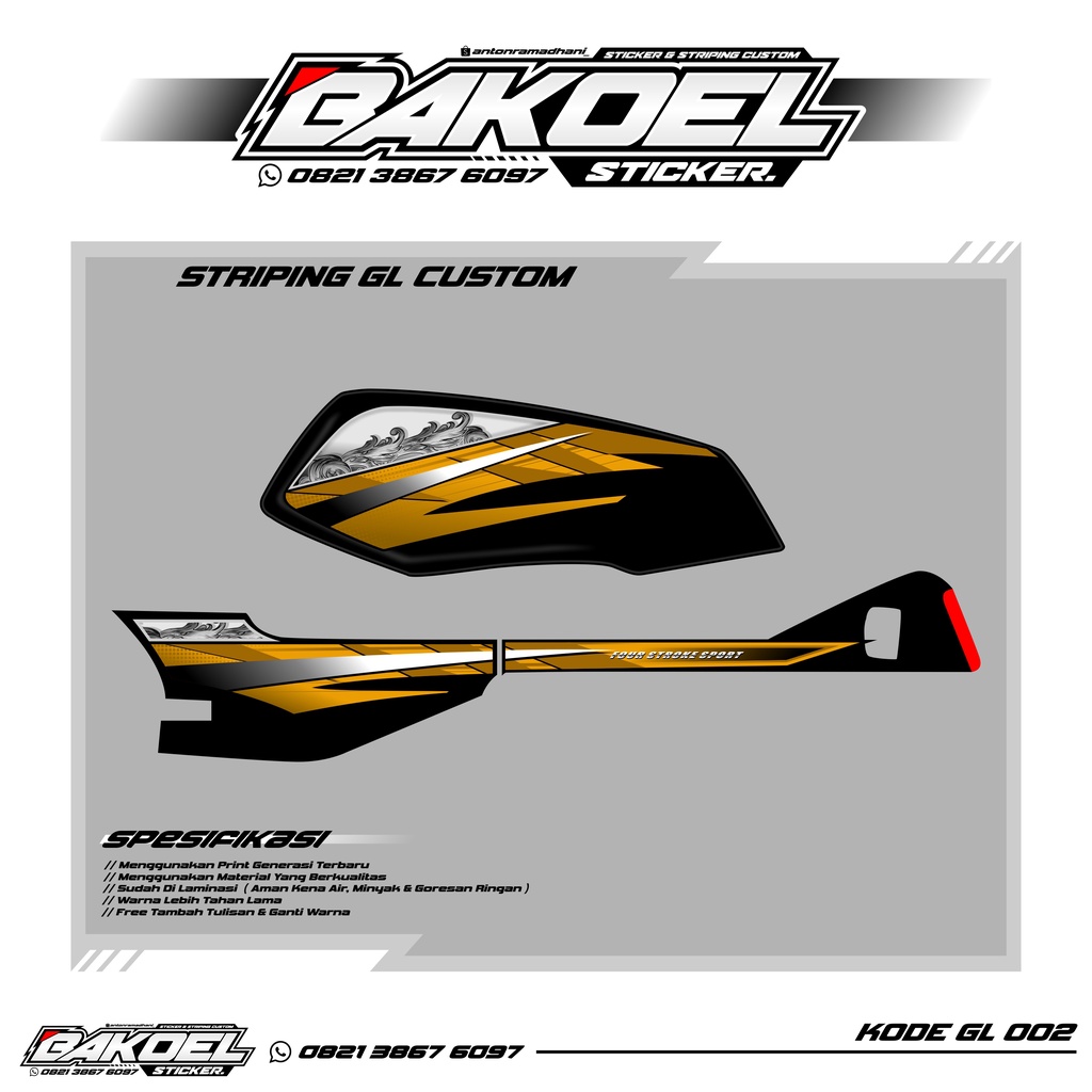 STRIPING GL PRO/MAX CUSTOM - STRIPING GL PRO MAX BATIK CUSTOM - STRIPING STIKER CUTOM VARIASI