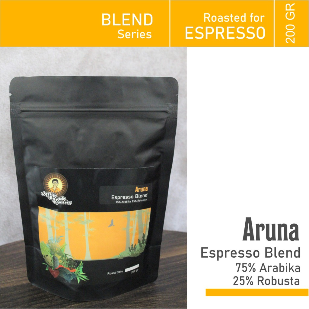 

Kopi Blend Espresso ARUNA 200 gr Biji/Bubuk