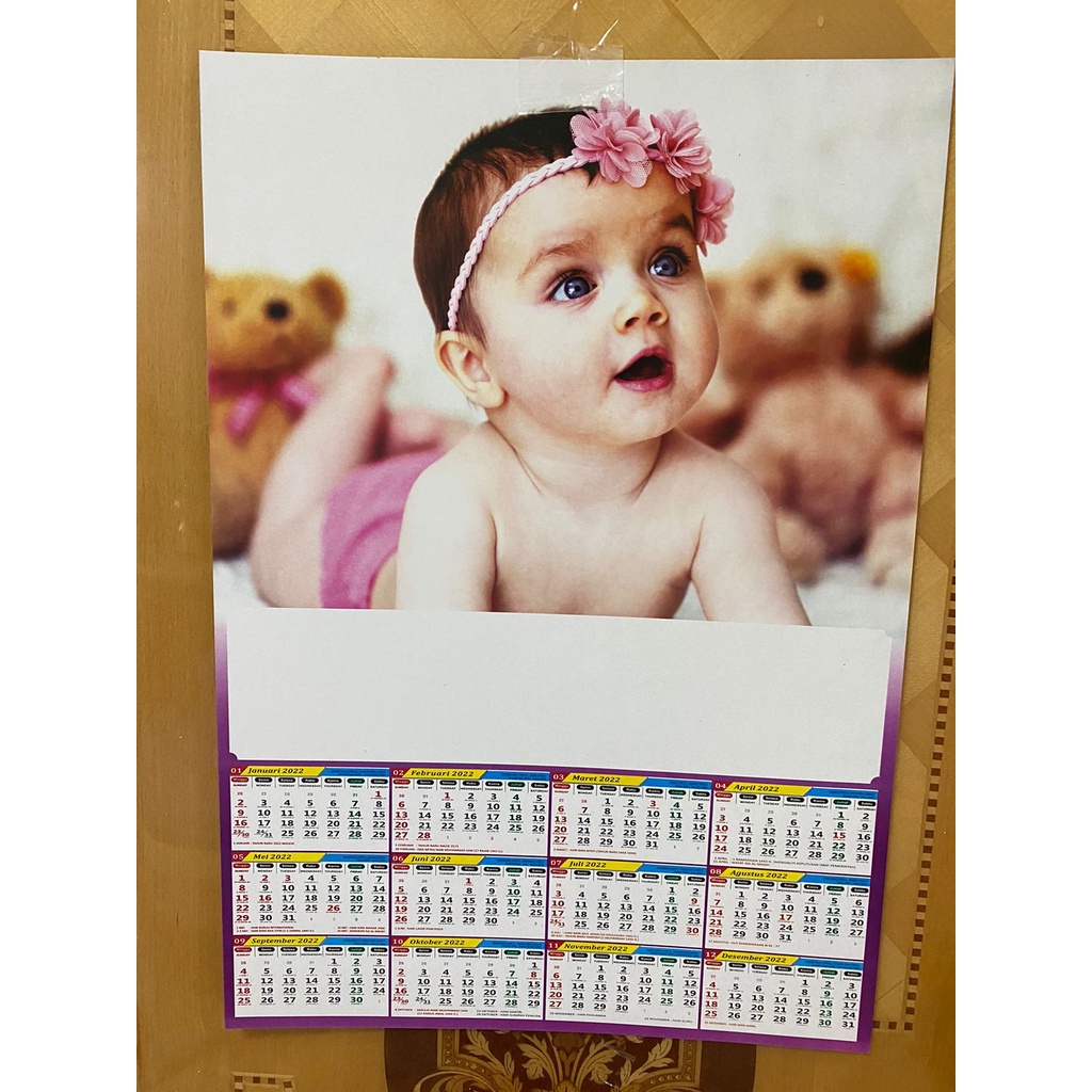 (MANYTHING) 1 psc kalender poster 2022 / kalender tahun baru / kalender murah