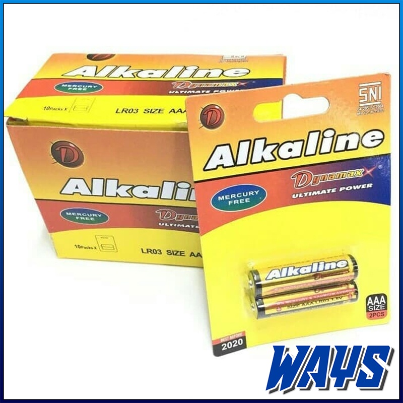 [Z169] 2pcs A2 A3 Baterai Alkaline Dynamax 1.5V Battery SNI Ultimate Power Batre Jam Remote AA AAA