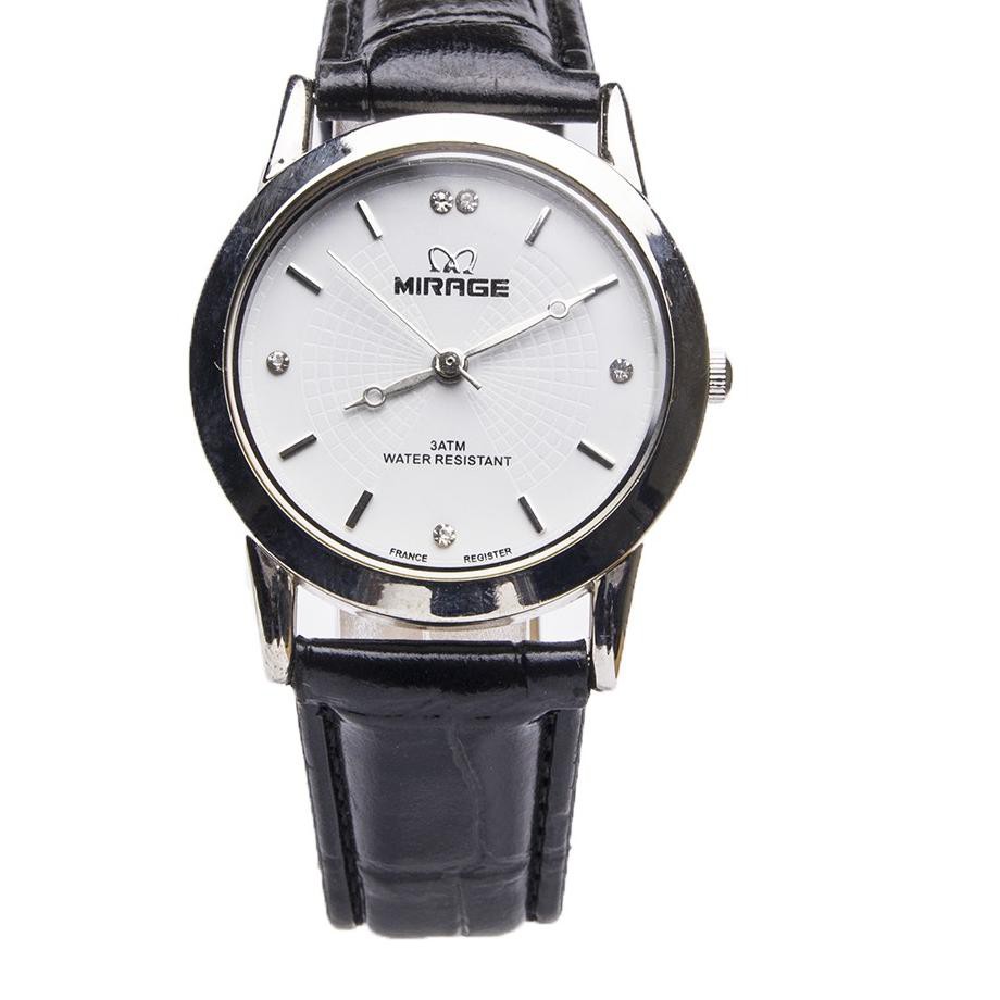 [Premium] Jam Tangan Kulit Wanita Mirage Original LL Series - White (C3)