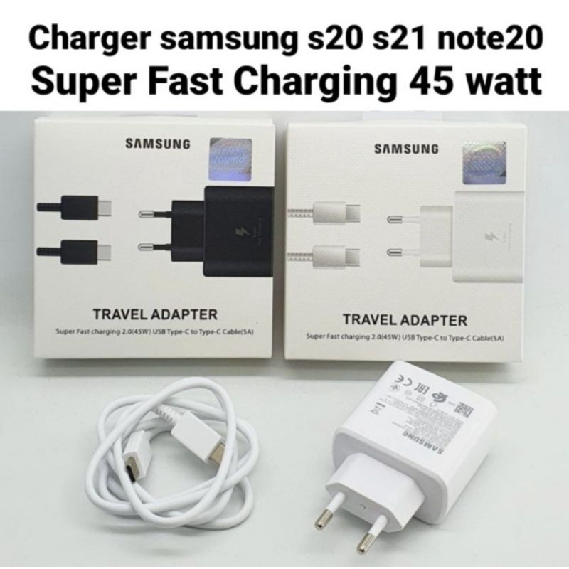 Type C Super Fast Charging 45 watt tipe C for samsung note20