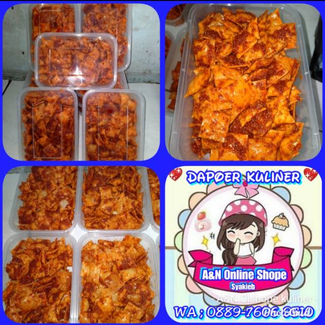 

KRIPIK PANGSIT BALADO PEDAS MANIS 220gr
