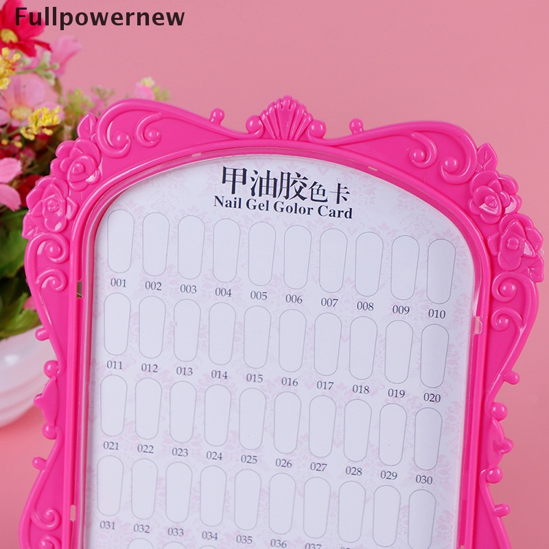 [FULL] Double-Sided 48Tips Nail Color Card Display Full Color Rack Card Boards Practice