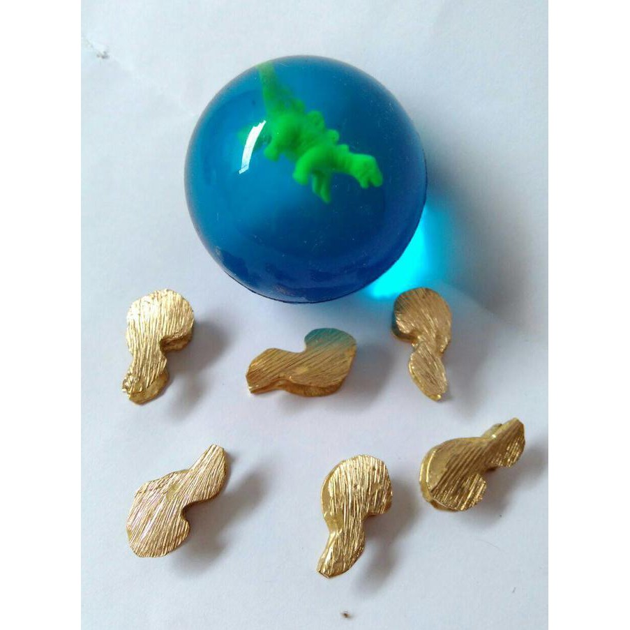 OBRAL Satu Set : Bola Bekel Besar (Diameter: 4cm) + 6 Biji Bola Bekel Emas Termurah