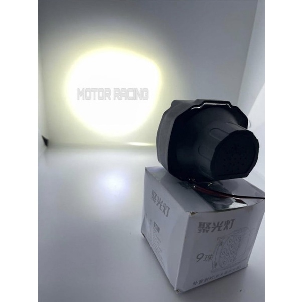 [TERMURAH] LAMPU TEMBAK SOROT LED SPION MOTOR WATERPROOF 12MATA 12W - UNIVERSAL BISA SEMUA MOTOR