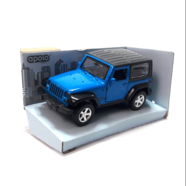 Jeep Wrangler Biru Diecast Apolo Msz