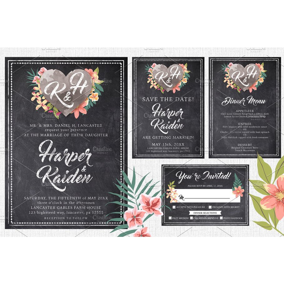 Massive Chalk Wedding Bundle 60 Off - Photoshop