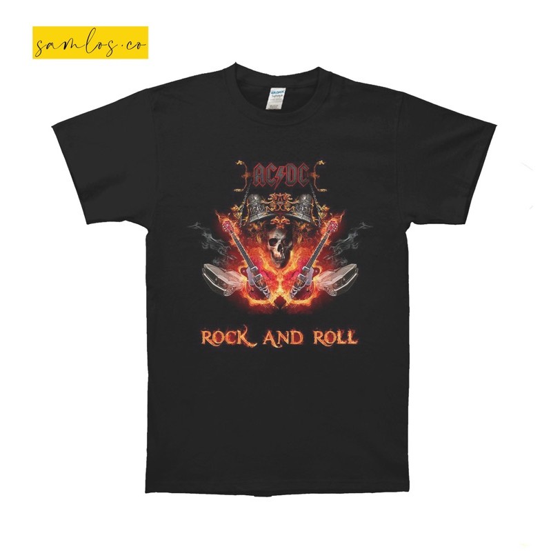 BAJU BAND ACDC ROCK N ROLL