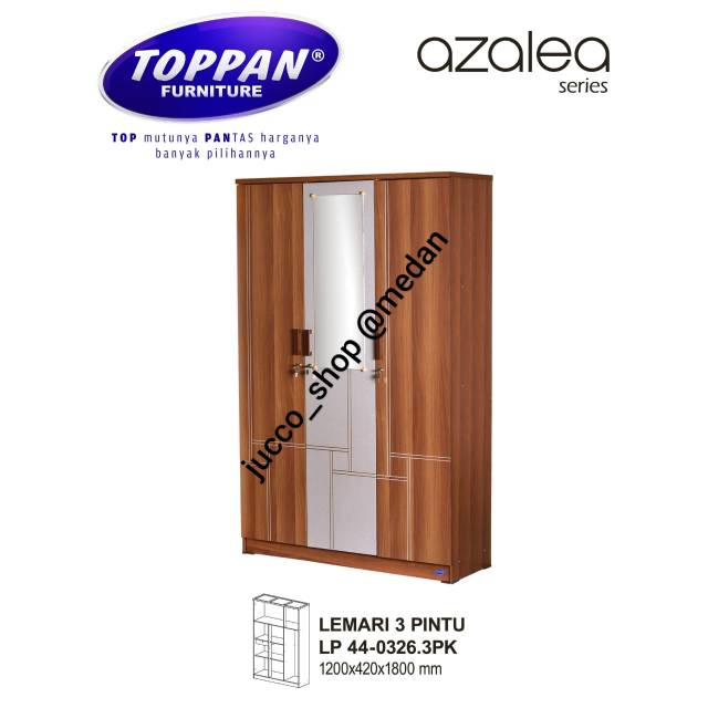Lemari Pakaian 3 Pintu Minimalis - Lemari Pakaian 3 pintu murah - Medan
