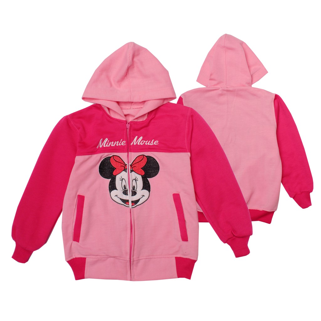 Jaket Anak Bandung - Jaket Anak Bordir Perempuan Karkter Minimouse