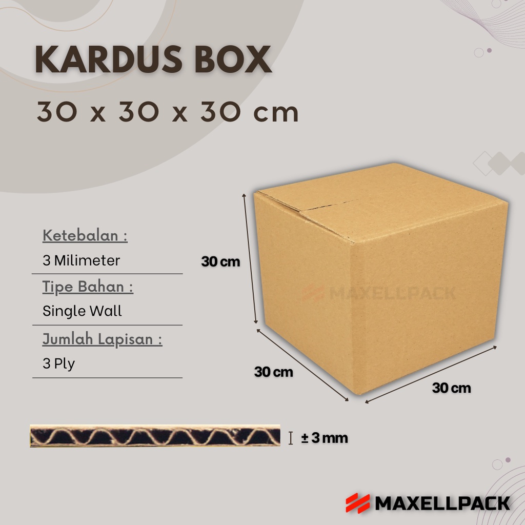 

Kardus Karton Box 30x30x30 CM Dus Packing Packaging Polos Baru