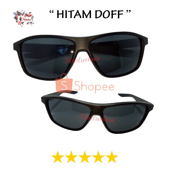 KACAMATA HITAM GAYA SPORTY FASHION KEREN LENSA ANTI SILAU UV400 FRAME PLASTIC SUNGLASSES OUTDOOR UNISEX