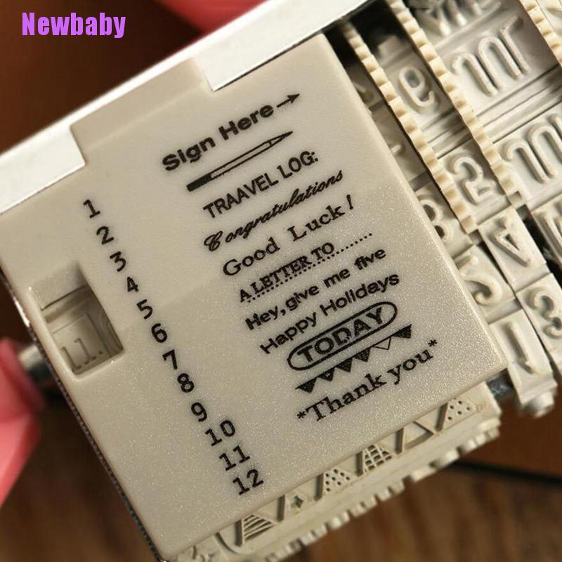 (Newbaby) Stempel Roller Portable DIY Untuk Scrapbook / Kartu