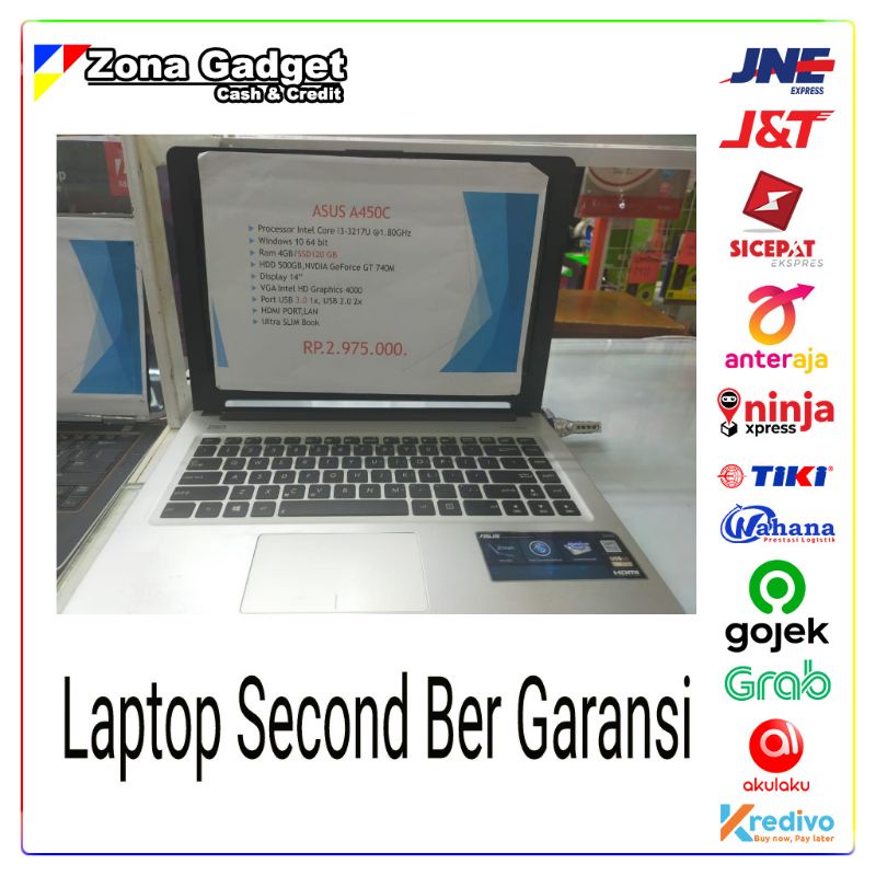 Laptop Second Asus A450CProsesor Intel Core i3-3217i