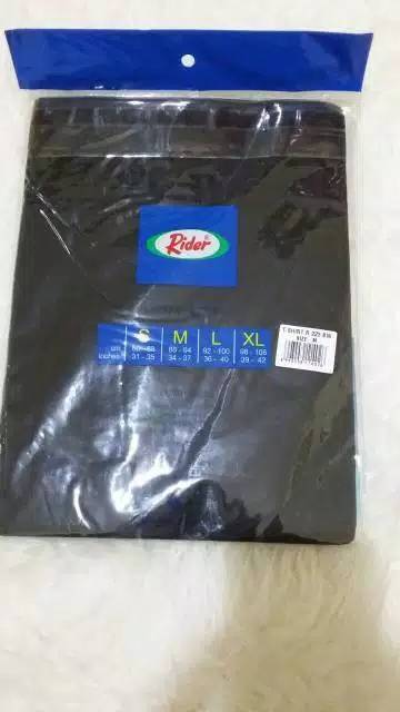 Kaos Oblong brand Rider ori krah bulat warna hitam dan putih