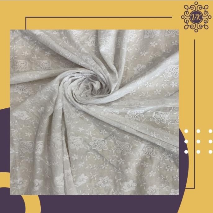 Kain Katun Jepang Bordir