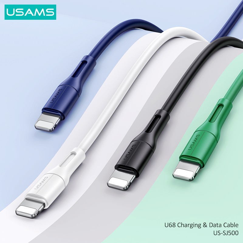 USAMS U68 Kabel Data IP Lightning 2A 1M